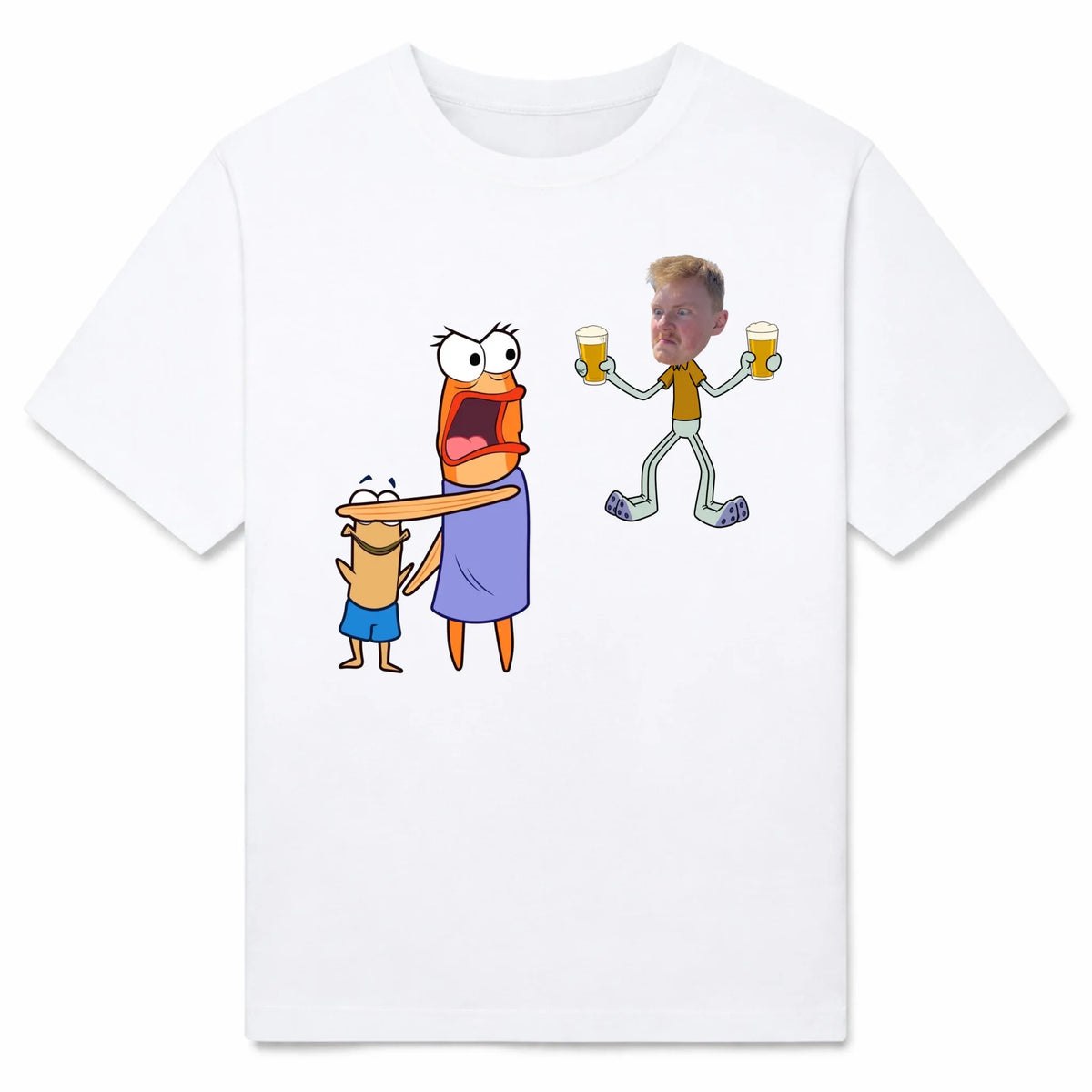 shirt white front