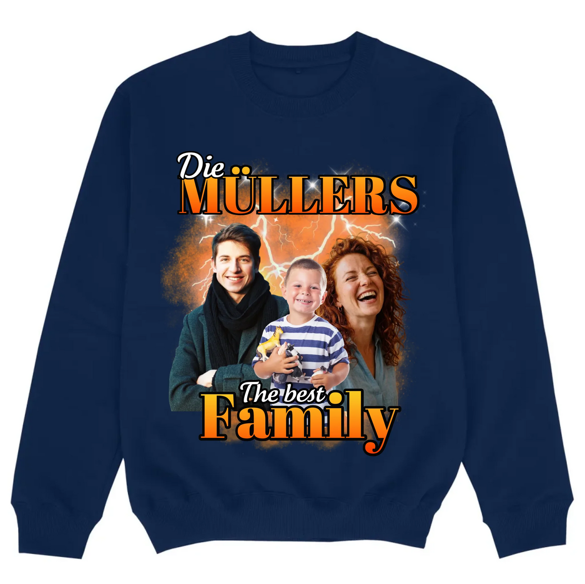 mockup sweater navy