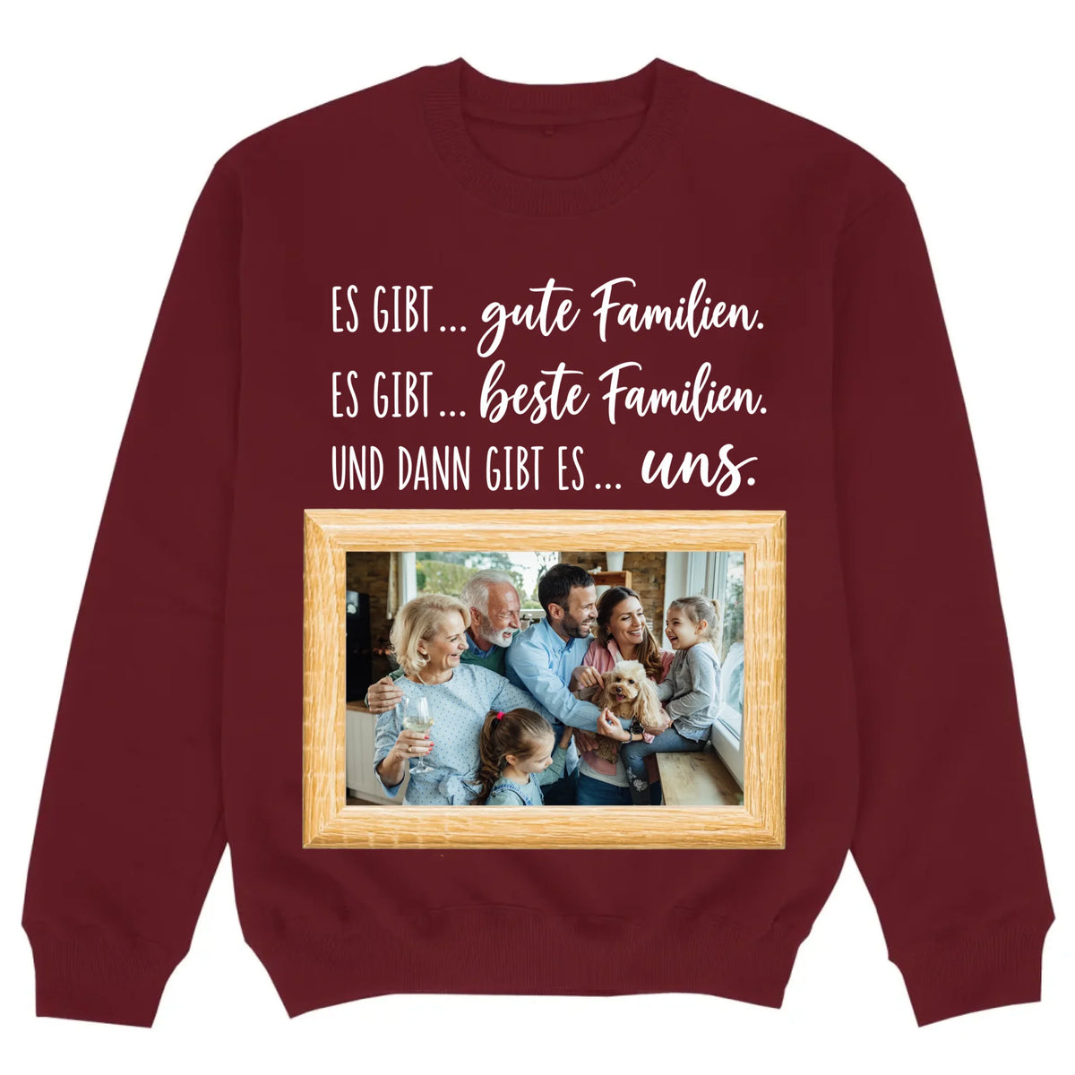 mockup sweater burgund