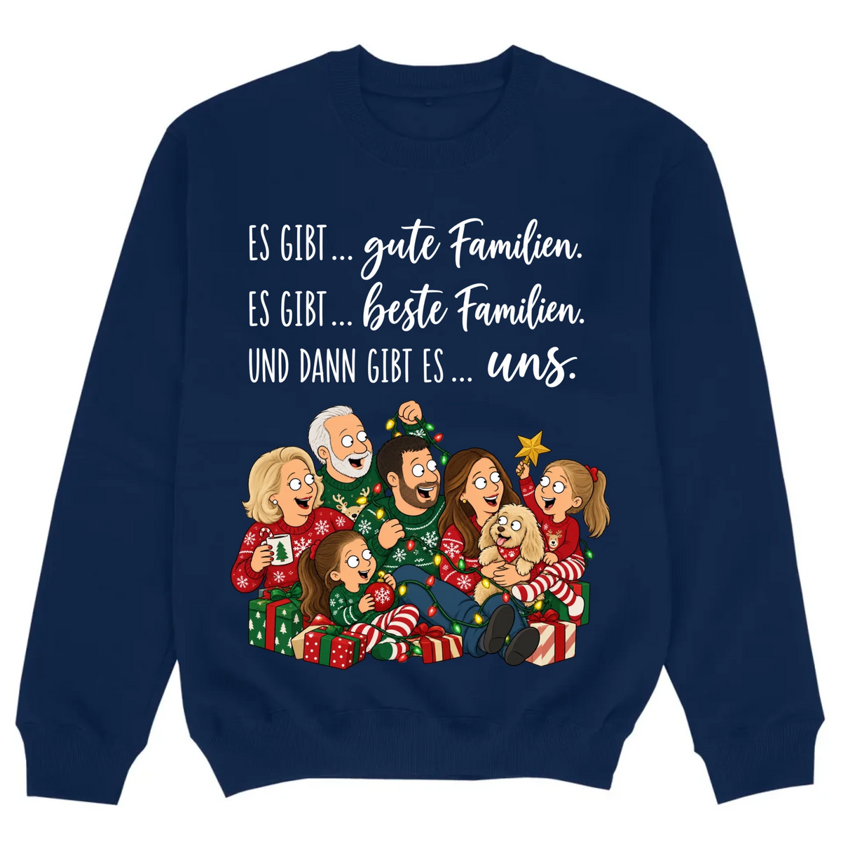 mockup sweater navy