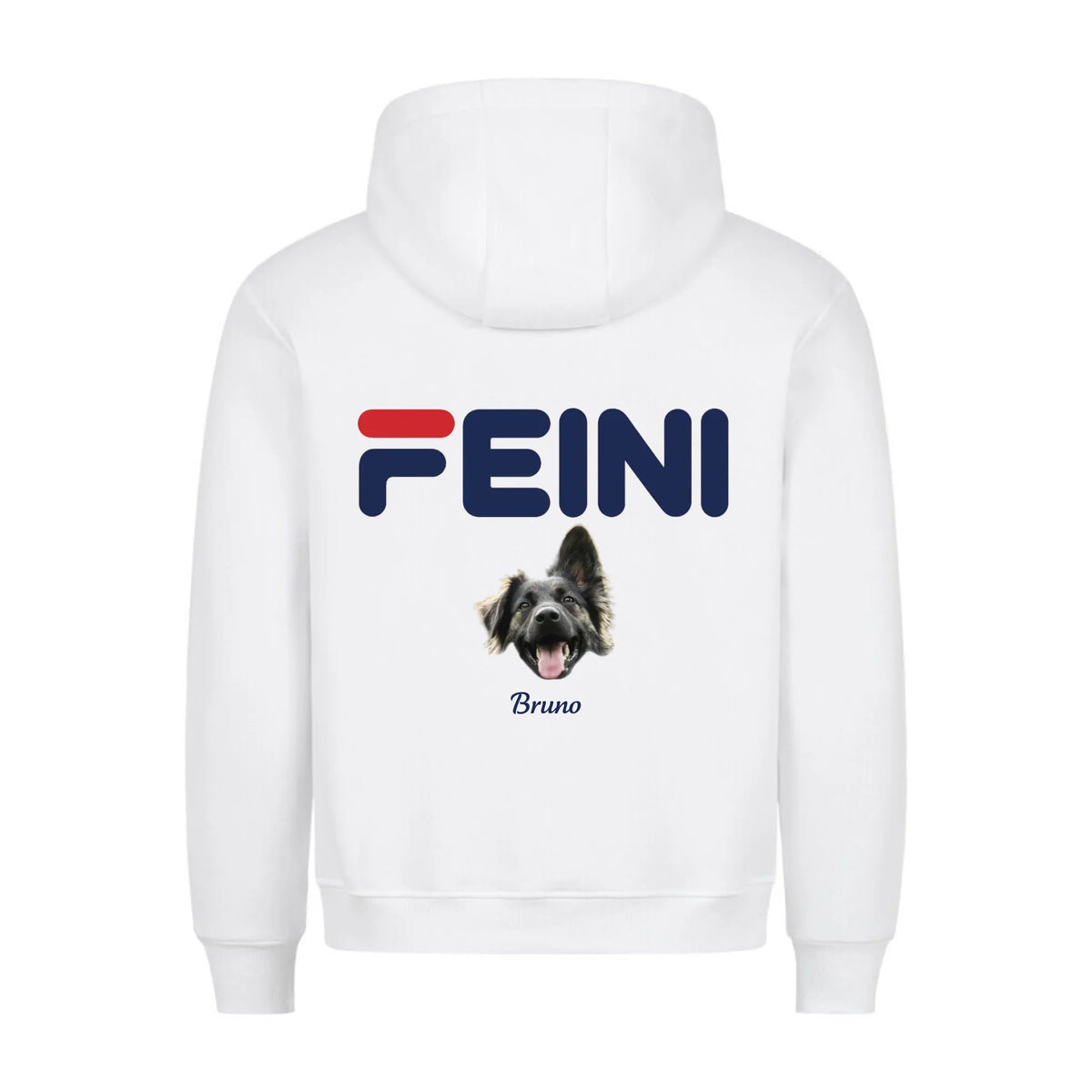 FEINI FOTO - Personalisierbarer Hoodie Backprint