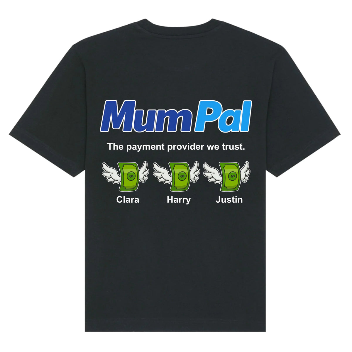 mockup shirt back black