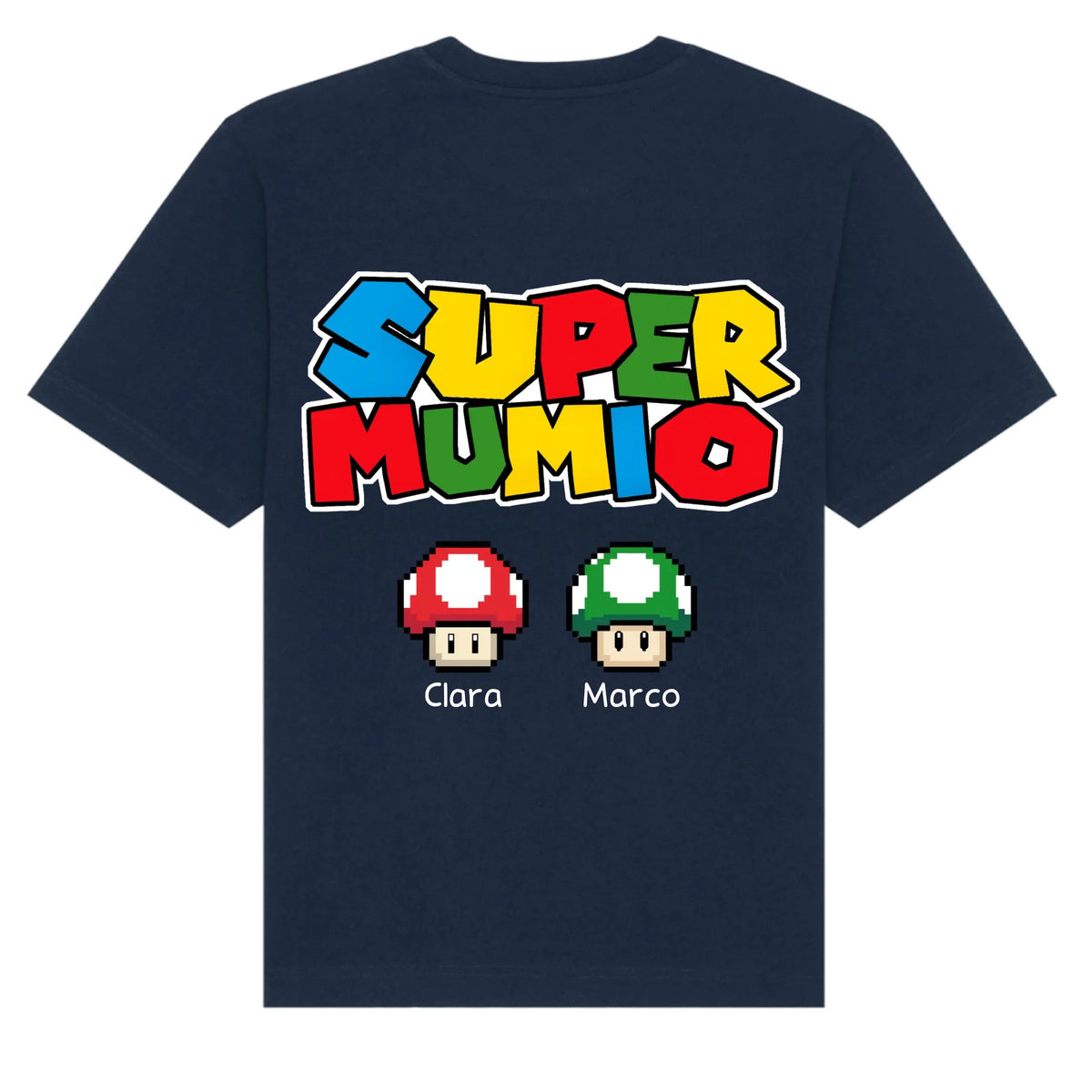 mockup shirt back navy
