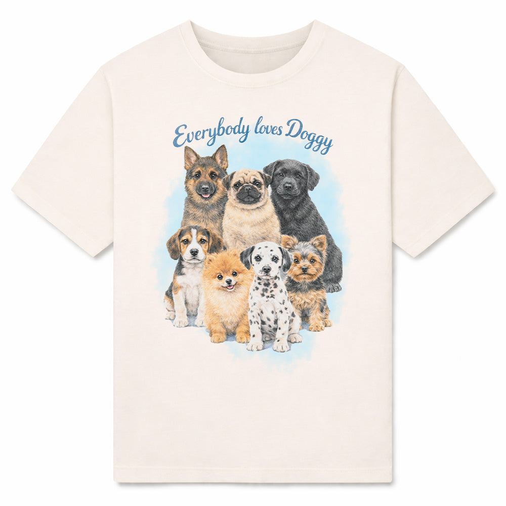 EVERYBODY LOVES DOGGY - Premium T-Shirt Unisex