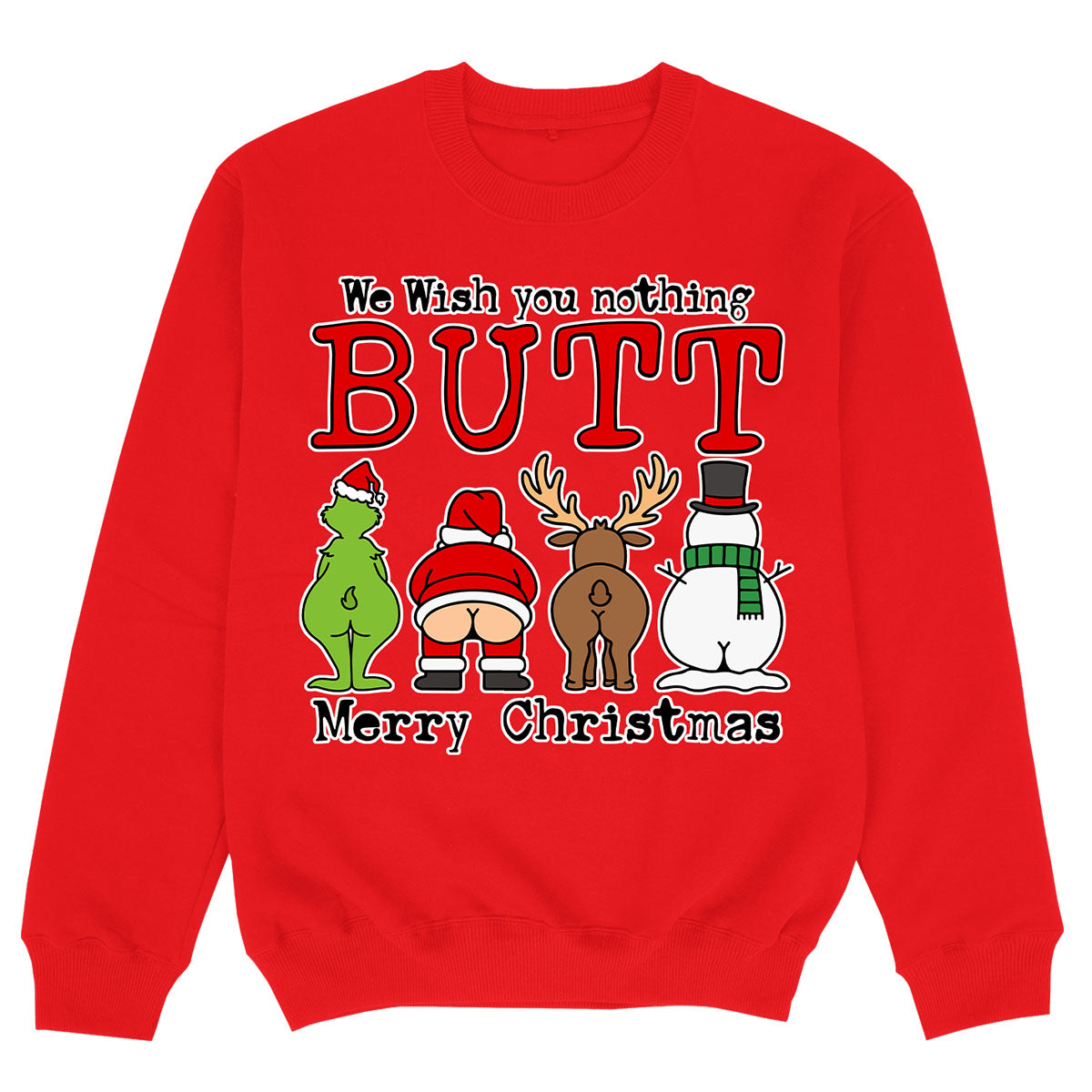 NOTHING BUTT MERRY CHRISTMAS - Premium Sweater